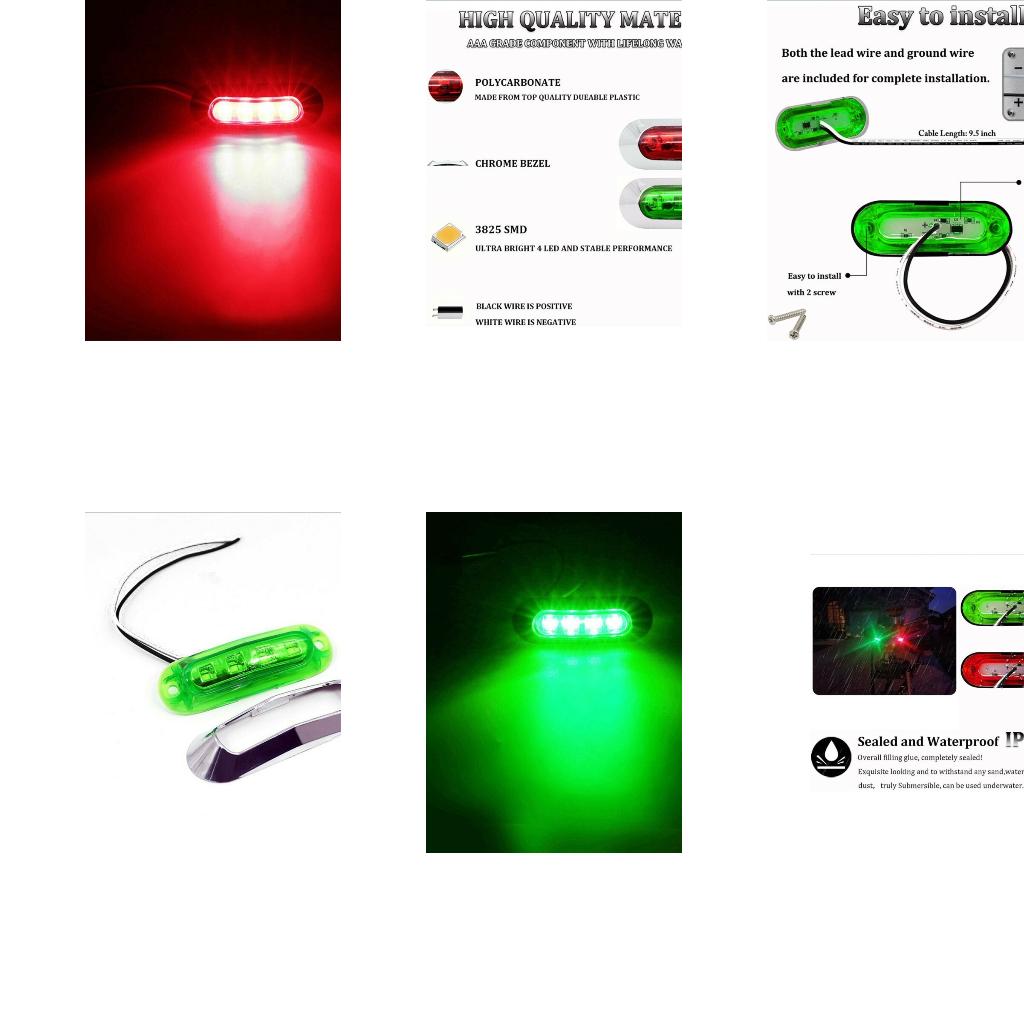 Fishing Boat Navigation Light - Weerbestendig rood groen maritiem navigatielicht 4