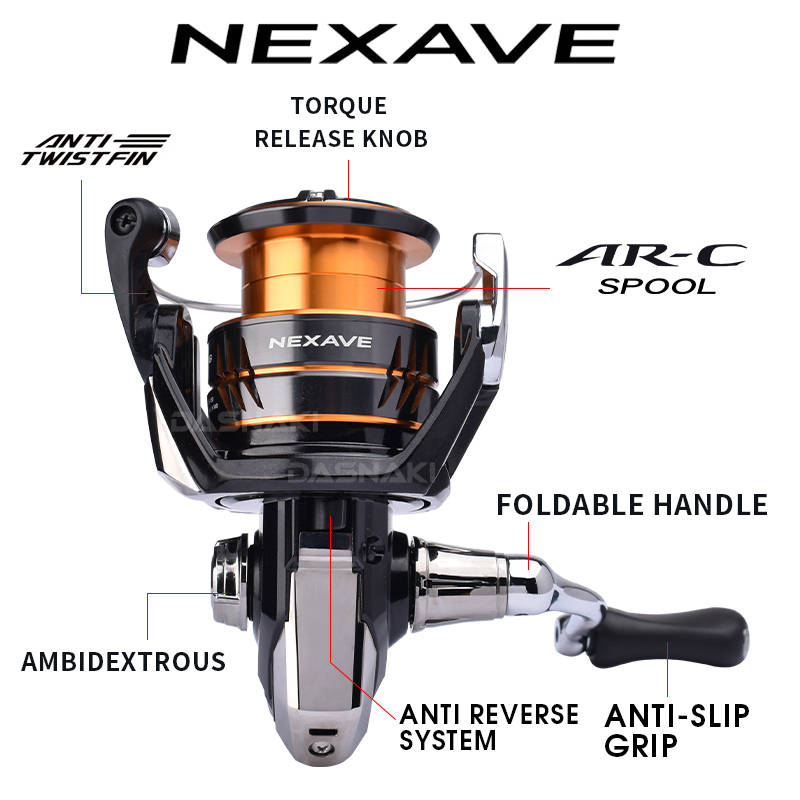 Shimano 2026 NEXAVE Spinhengel - Daiwa Reel Fuego recensie en prijs
