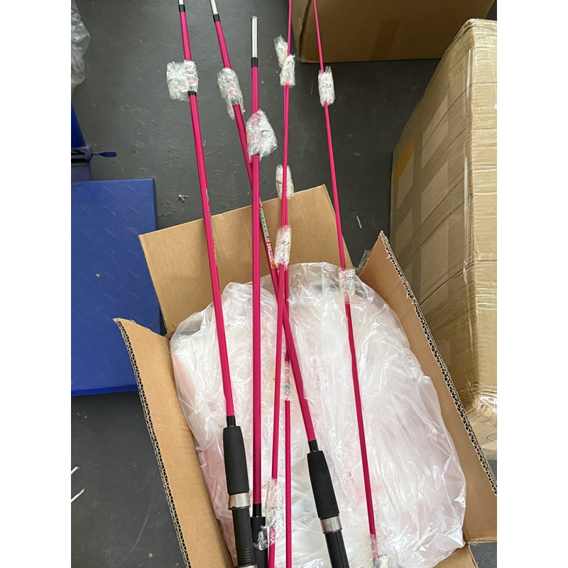 Roze massief glasvezel hengel  - Fishing Boat Fiberglass recensie en prijs