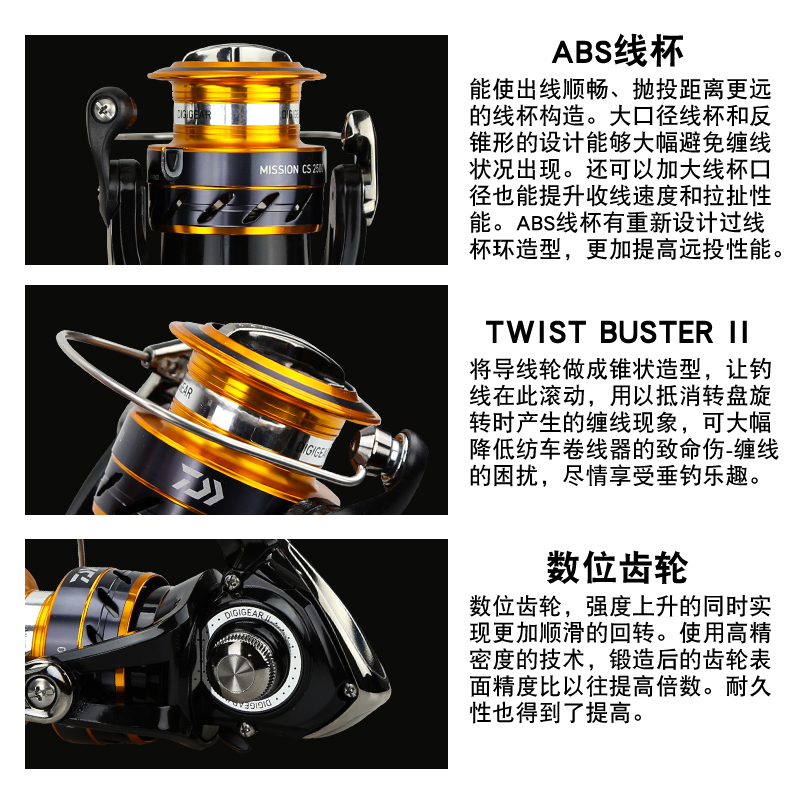 DAIWA Visserij-reel MISSION CS - Daiwa Reel Fuego recensie en prijs