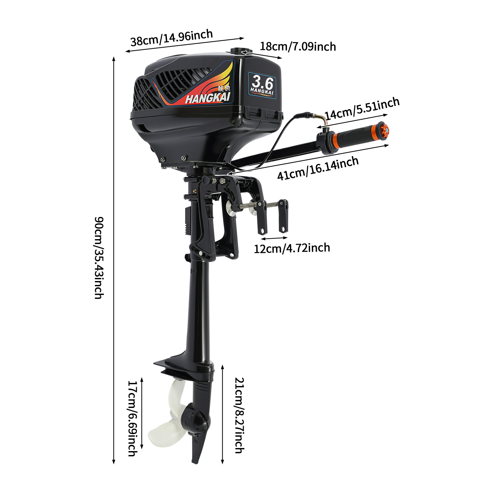 Buitenboordmotor, benzine buit - Fishing Boat Outboard Motor recensie en prijs